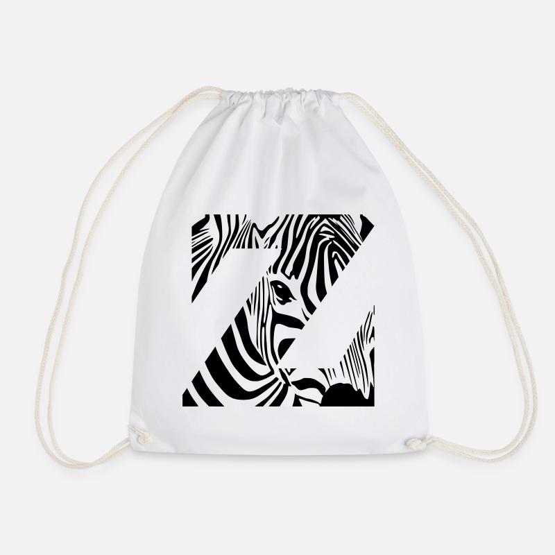 Zebra Mix Mono Black - Sac de sport léger - blanc