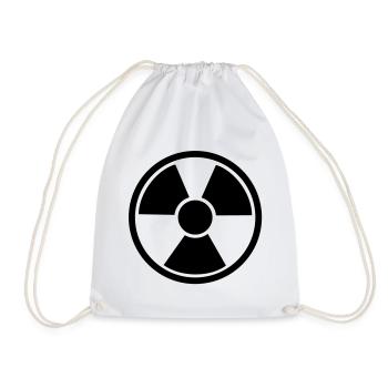 Atom kern energie nuclear - Turnbeutel - Weiß - Vorne
