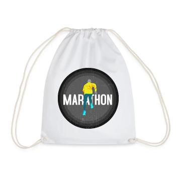 Marathonläufer Laufen Marathon Joggen Geschenk - Turnbeutel - Weiß - Vorne