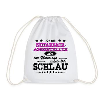 Notarfachangestellte Shirts / Notarfachangestellte - Turnbeutel - Weiß - Vorne