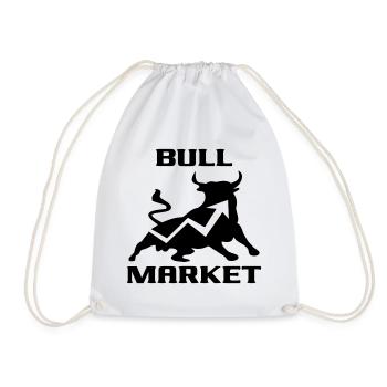 Marché boursier haussier - Sac de sport léger - blanc - Devant