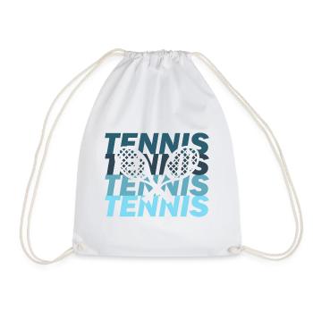 Tennis Tennisschläger - Turnbeutel - Weiß - Vorne