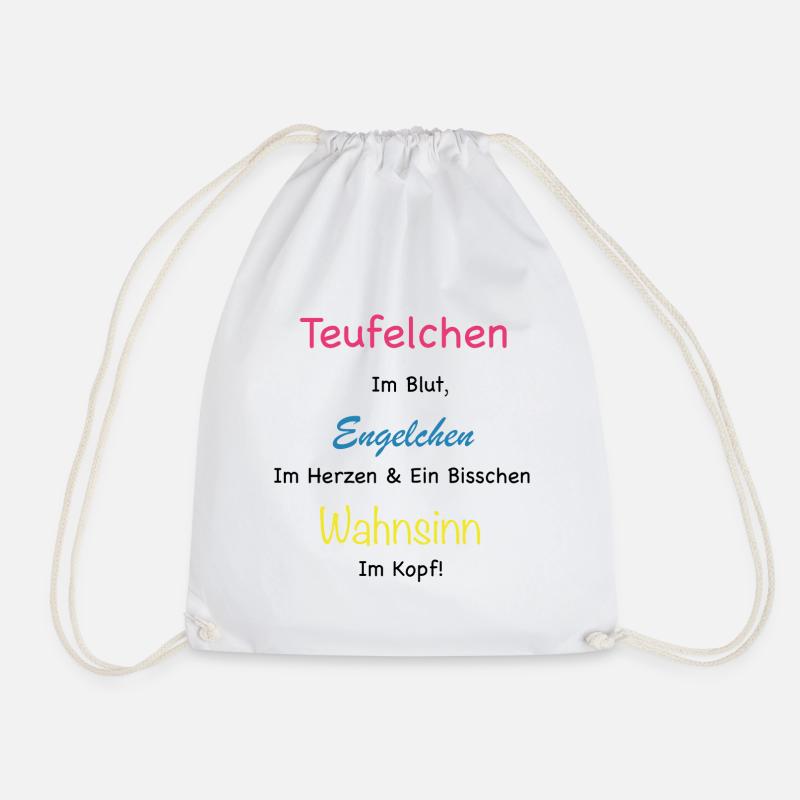 Teufelchen Geschenkidee - Turnbeutel - Weiß