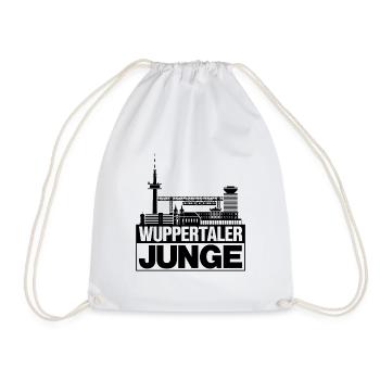 WuppertalEr Junge Schwarz Wuppertal Gift - Drawstring Bag - white - Front