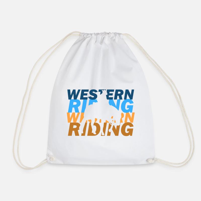 Westernreiten - Turnbeutel - Weiß