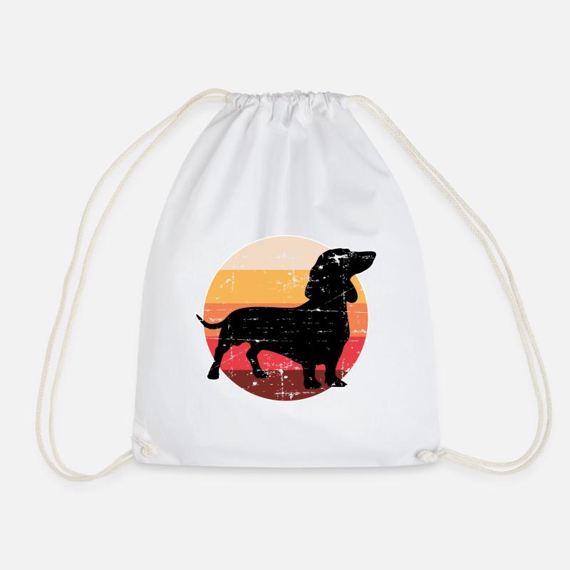 Hunderasse Dachshund Hundehalter Geschenk - Turnbeutel - Weiß
