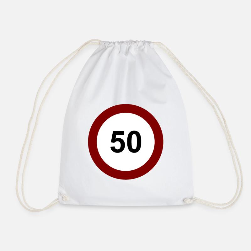 50 - Drawstring Bag - white