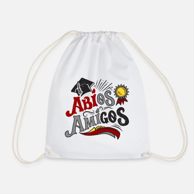 ABIOS AMIGOS. Abitur. Abschluss - Turnbeutel - Weiß