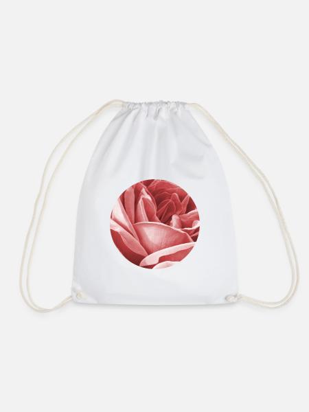 Rose - Turnbeutel - Weiß