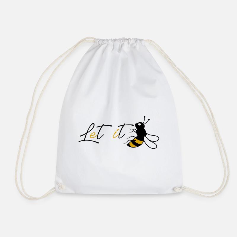 Let it be Bee Geschenk - Turnbeutel - Weiß