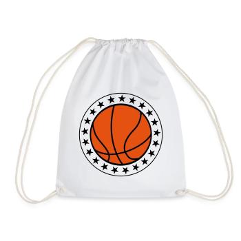 Basketball - Drawstring Bag - white - Front