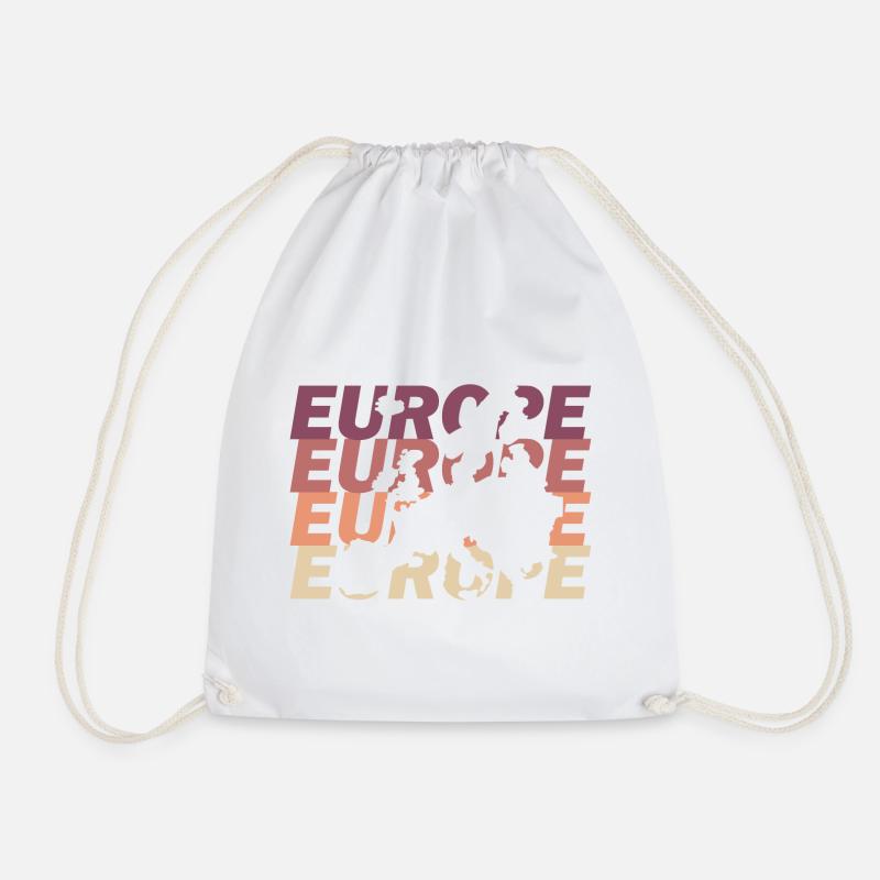 Europa - Turnbeutel - Weiß