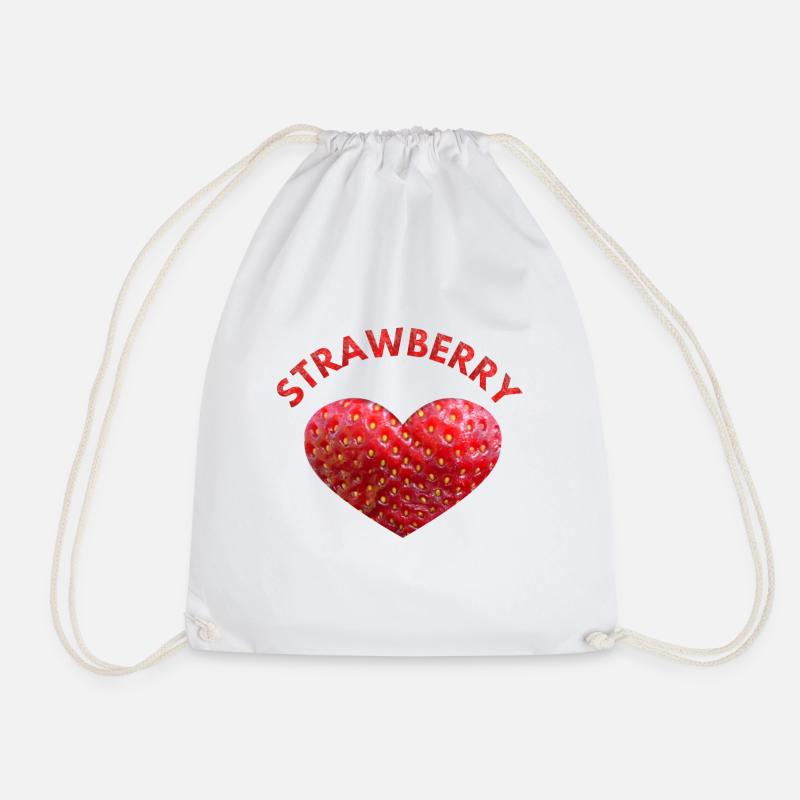 strawberry - Turnbeutel - Weiß