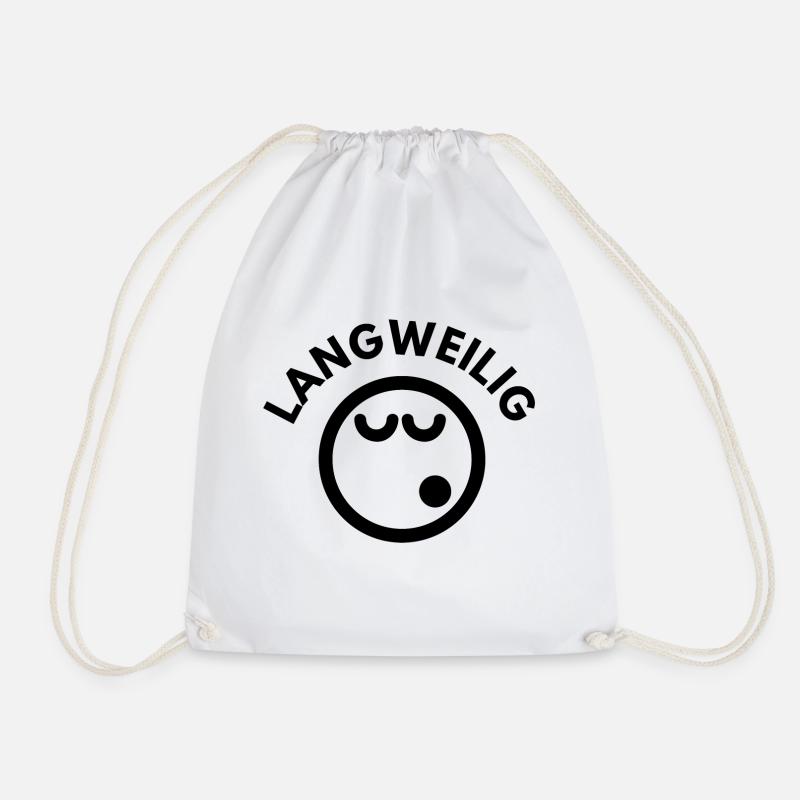 LANGWEILIG - Turnbeutel - Weiß