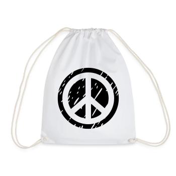peace - Turnbeutel - Weiß - Vorne