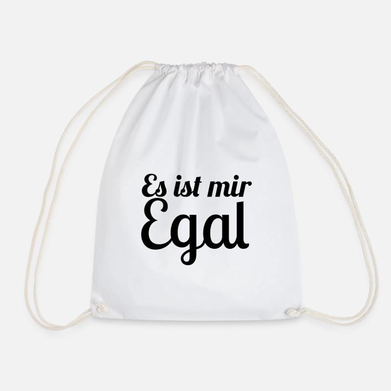 es ist mir egal - Turnbeutel - Weiß