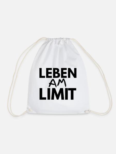 leben am limit - Turnbeutel - Weiß