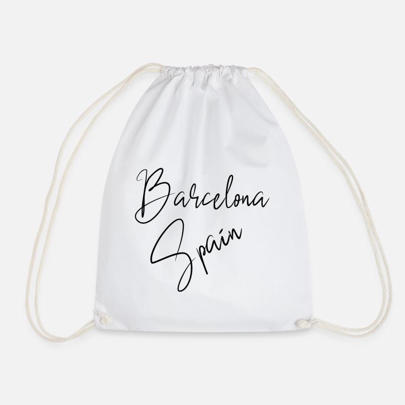 Barcelona Spanien - Turnbeutel - Weiß