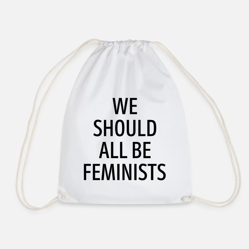 We should all be Feminists Geschenk - Turnbeutel - Weiß