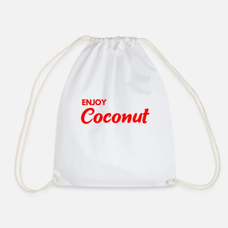 Enjoy Coconut - Turnbeutel - Weiß