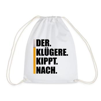 BEER SAUF TEAM - Drawstring Bag - white - Front