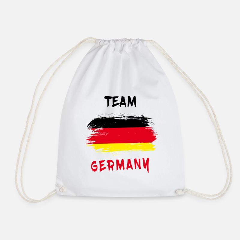 Team Deutschland / Flagge - Turnbeutel - Weiß