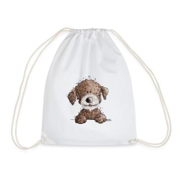 Sweet Lagotto Romagnolo I chien de dessin animé chien d'eau - Sac de sport léger - blanc - Devant