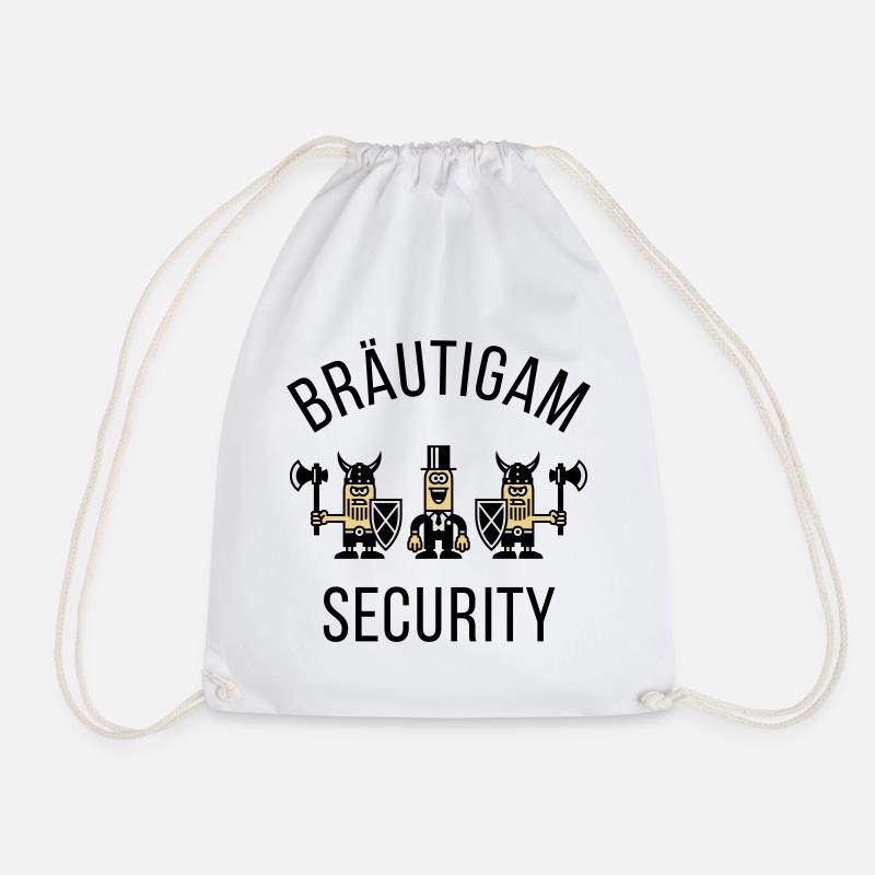 Bräutigam Security Wikinger (JGA / POS) - Turnbeutel - Weiß