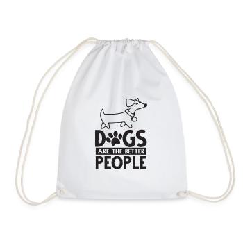 Dogs dogs - Drawstring Bag - white - Front