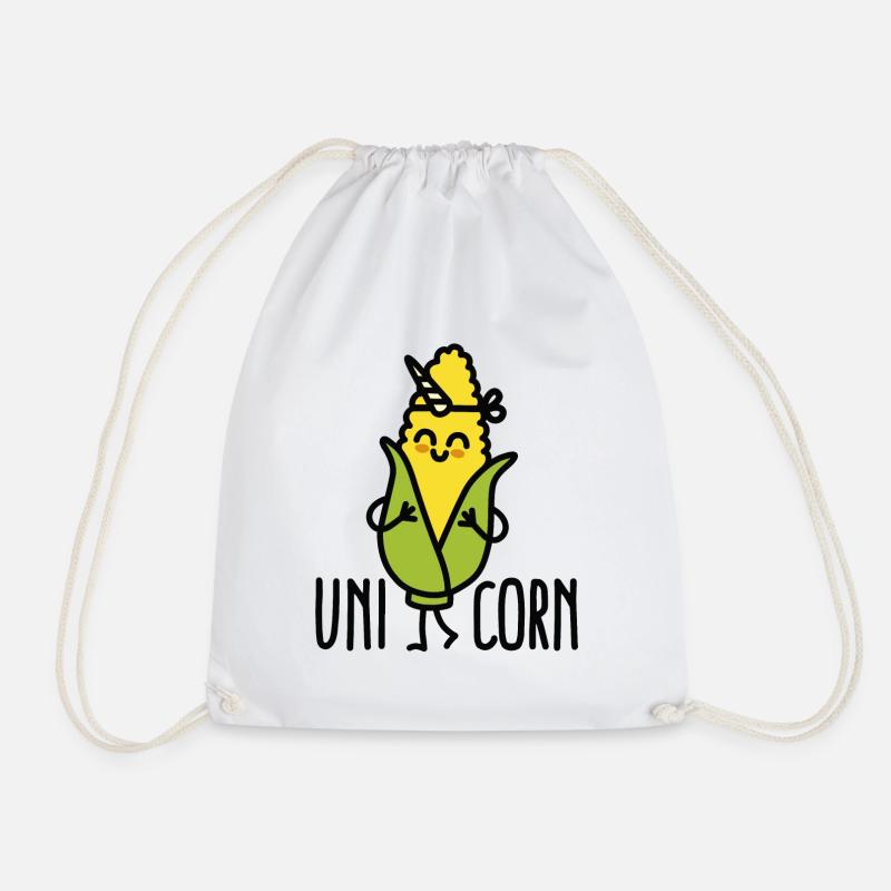 Wannabe uni-corn ( Unicorn ) - Turnbeutel - Weiß