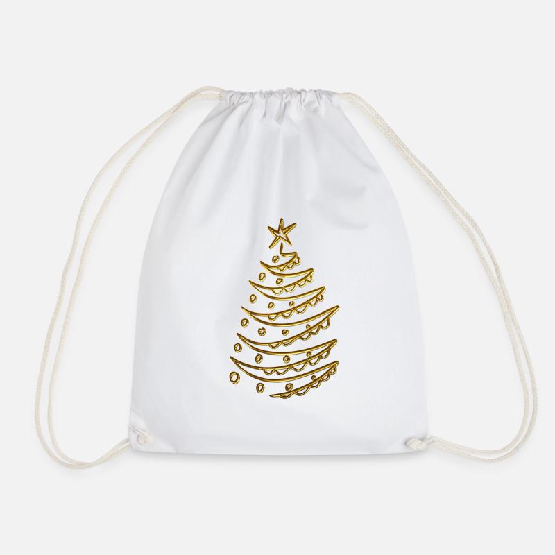 Weihnachtsbaum - Turnbeutel - Weiß