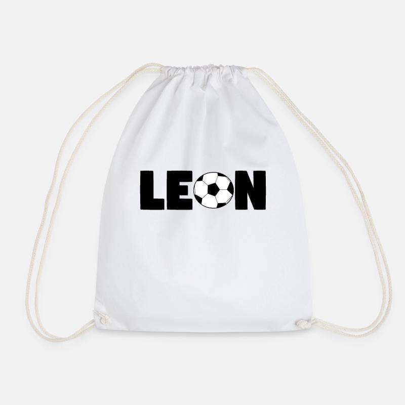 Leon Name Junge Geschenk - Turnbeutel - Weiß