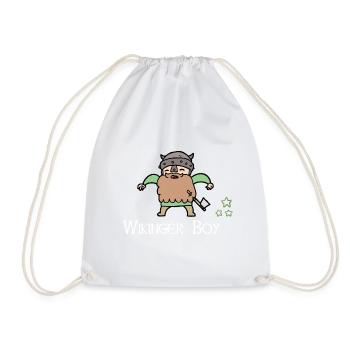 Guerrier bébé garçon viking - Sac de sport léger - blanc - Devant