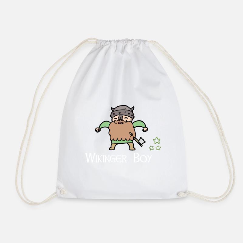 Guerrier bébé garçon viking - Sac de sport léger - blanc
