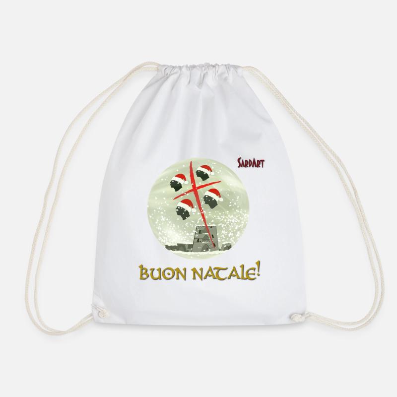 Boule à neige "Buon Natale!" - Sac de sport léger - blanc