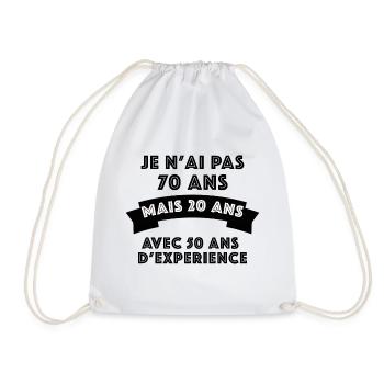 Vieux mais 20 ans d'expérience - Sac de sport léger - blanc - Devant