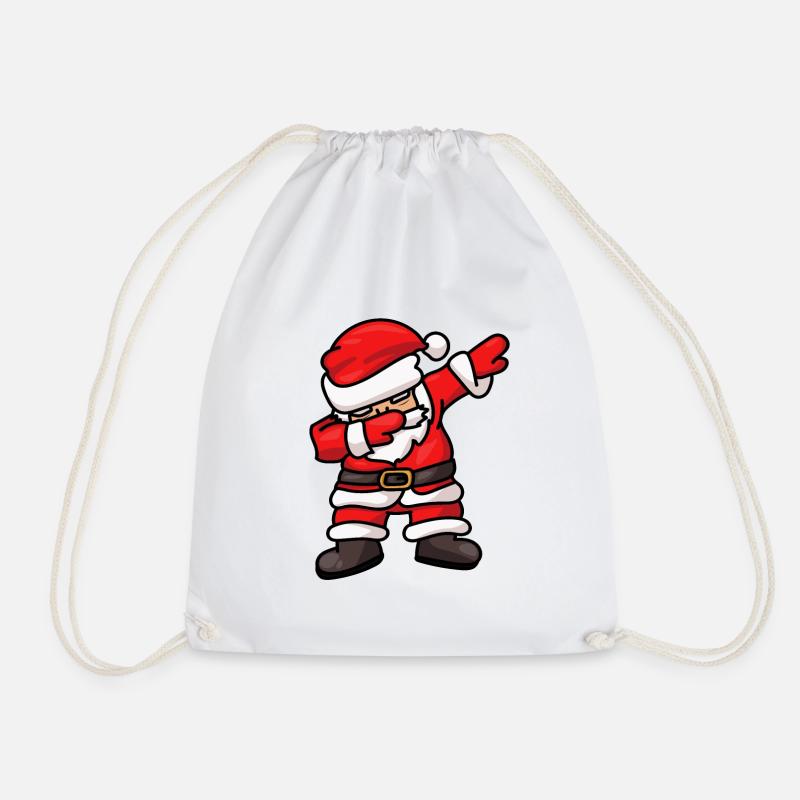 Dabbing Santa Weihnachtsmann Dab Dance - Turnbeutel - Weiß