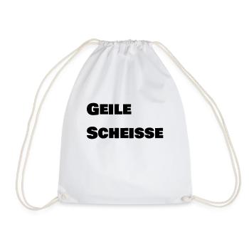 Geile Scheisse - Turnbeutel - Weiß - Vorne