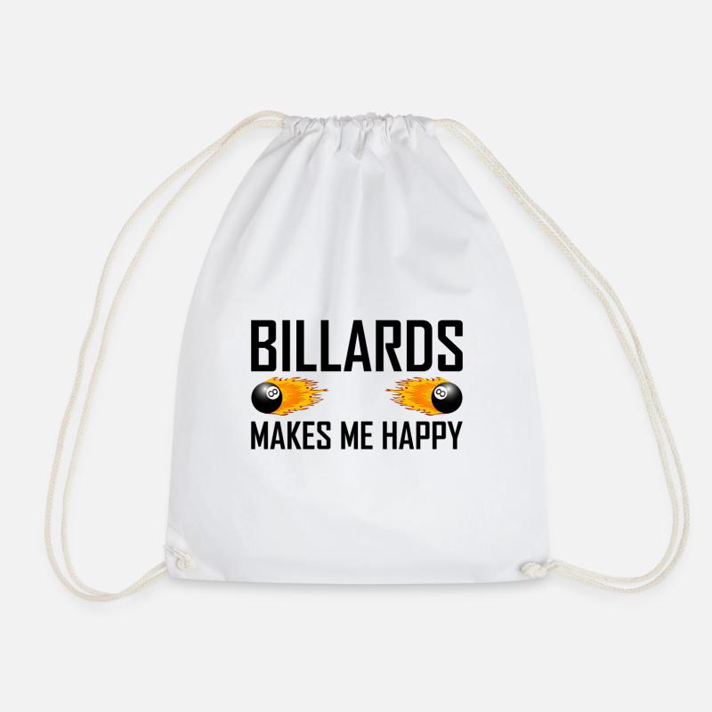 Billard billard joueurs billard - Sac de sport léger - blanc