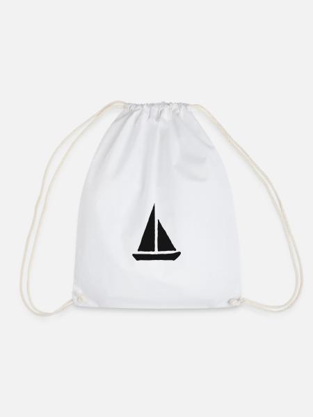 Segel Verein Boot Geschenk Schiff Freiheit Hobby - Turnbeutel - Weiß