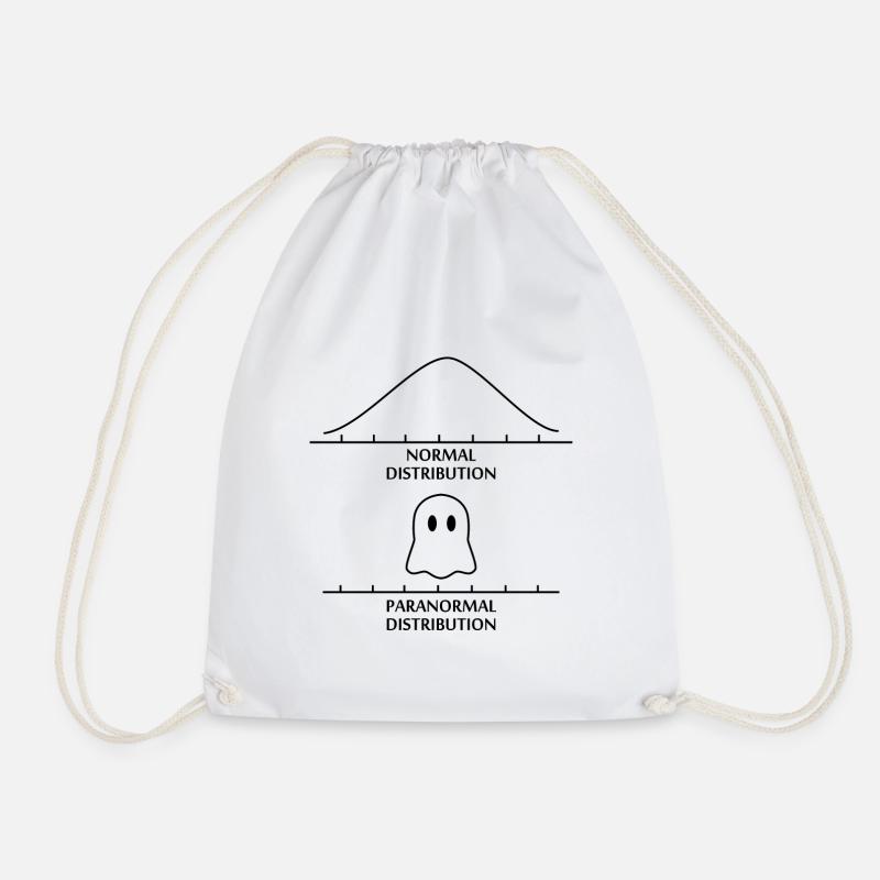 Normal Paranormal Distribution Mathe Geschenk - Turnbeutel - Weiß