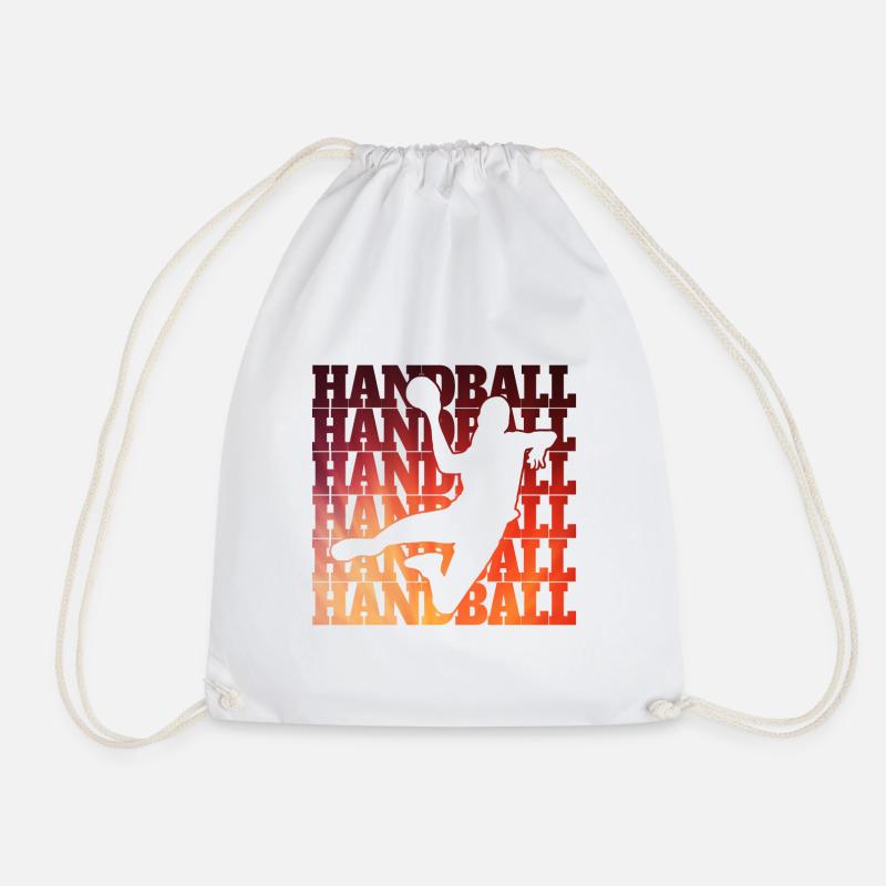 Conception de handball - Sac de sport léger - blanc