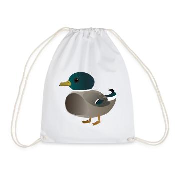 Mignon petit canard - Sac de sport léger - blanc - Devant