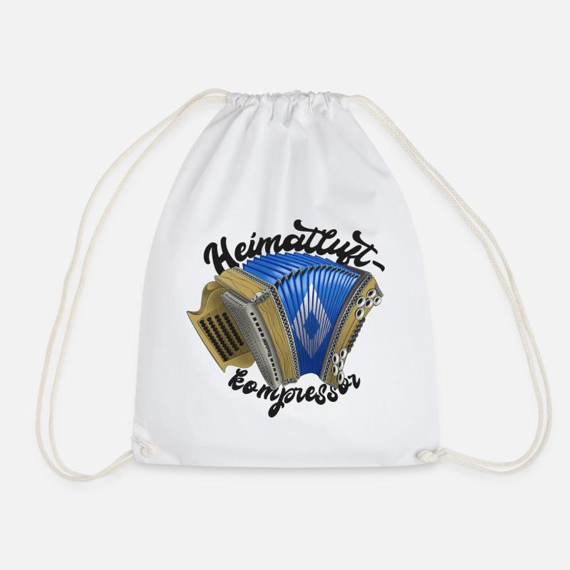 Home air compressor // dark | ZiachON! - Drawstring Bag - white