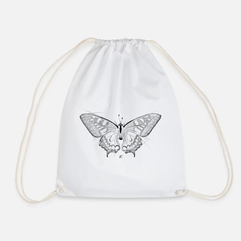 Schmetterling - Turnbeutel - Weiß