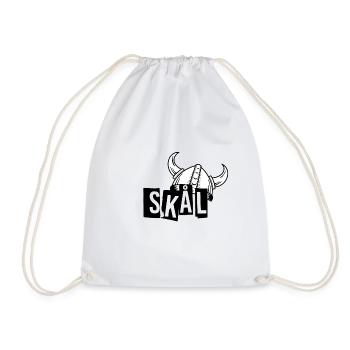 Viking skal - Drawstring Bag - white - Front