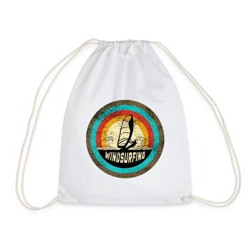Windsurfing Design - Turnbeutel - Weiß - Vorne