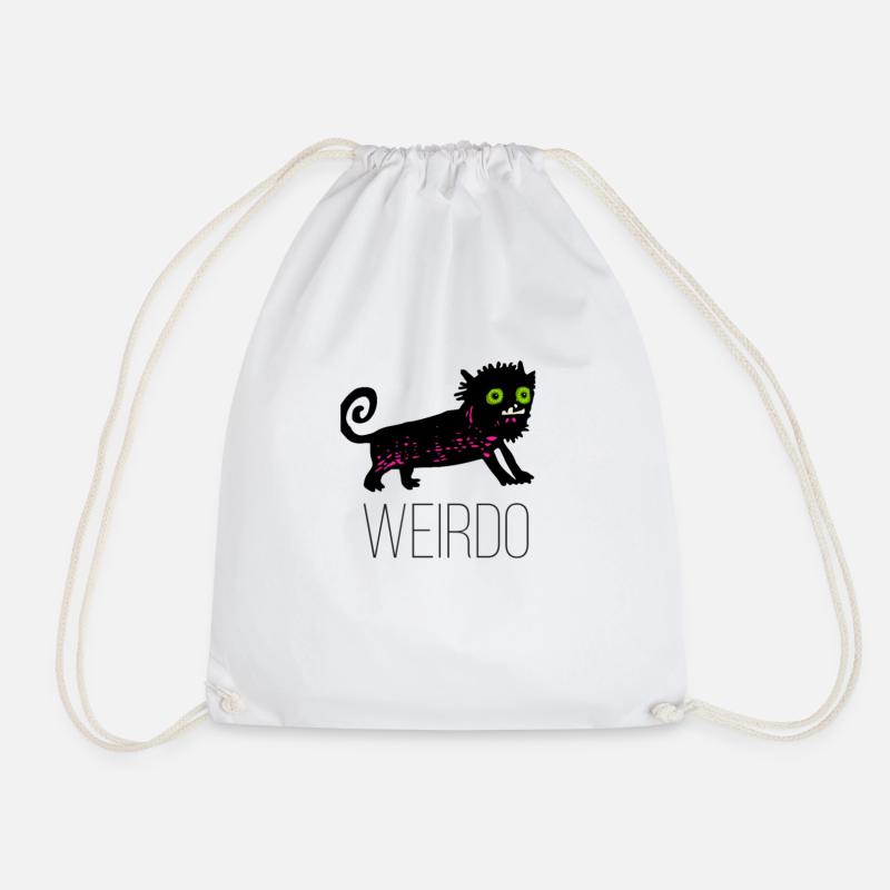 Weirdo - Drawstring Bag - white