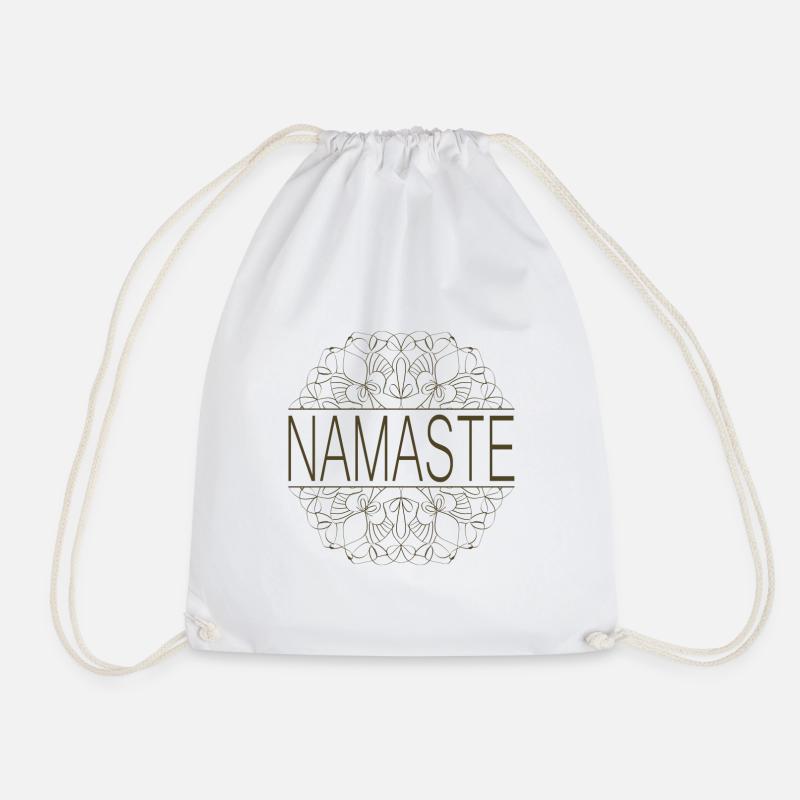 Namaste - Turnbeutel - Weiß