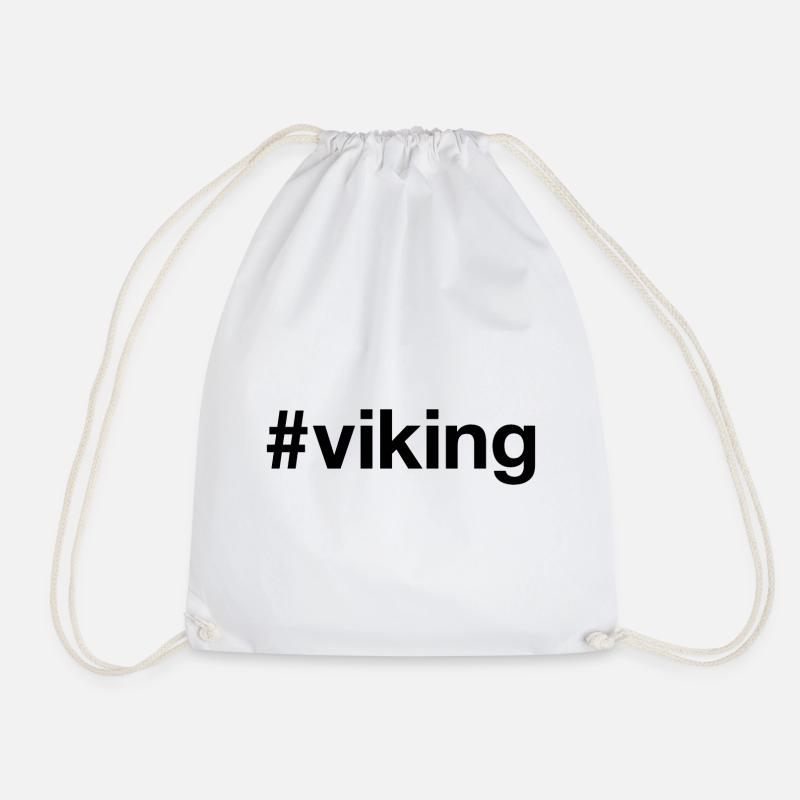 VIKING Hashtag Wikinger - Turnbeutel - Weiß
